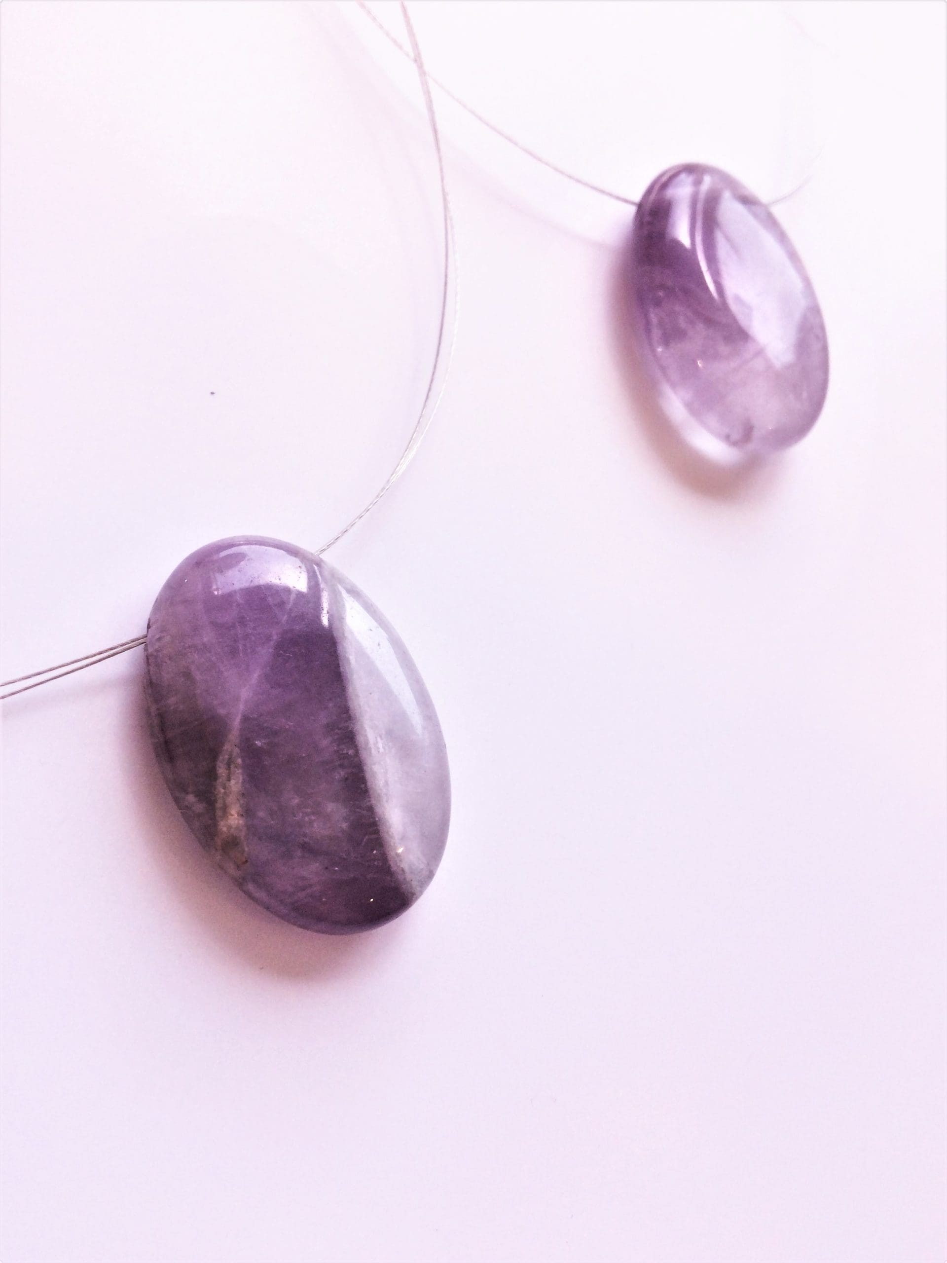 Purple Double Wire Necklace