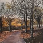 Parklife, landscape. oil painting