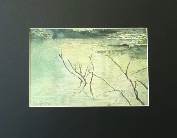 Original framed Watercolor painting Irish Artmart