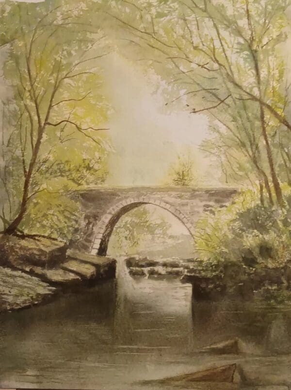 Original watercolor painting Irish Artmart