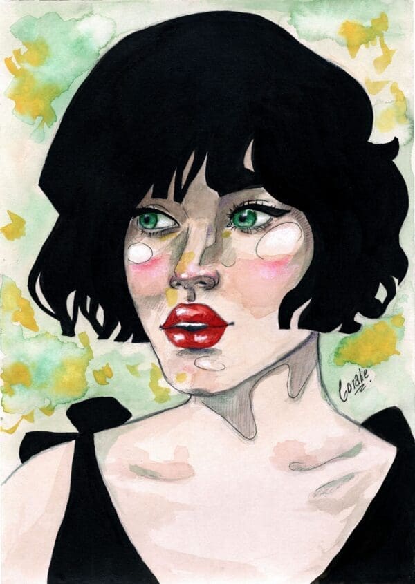 Parisian lady portrait