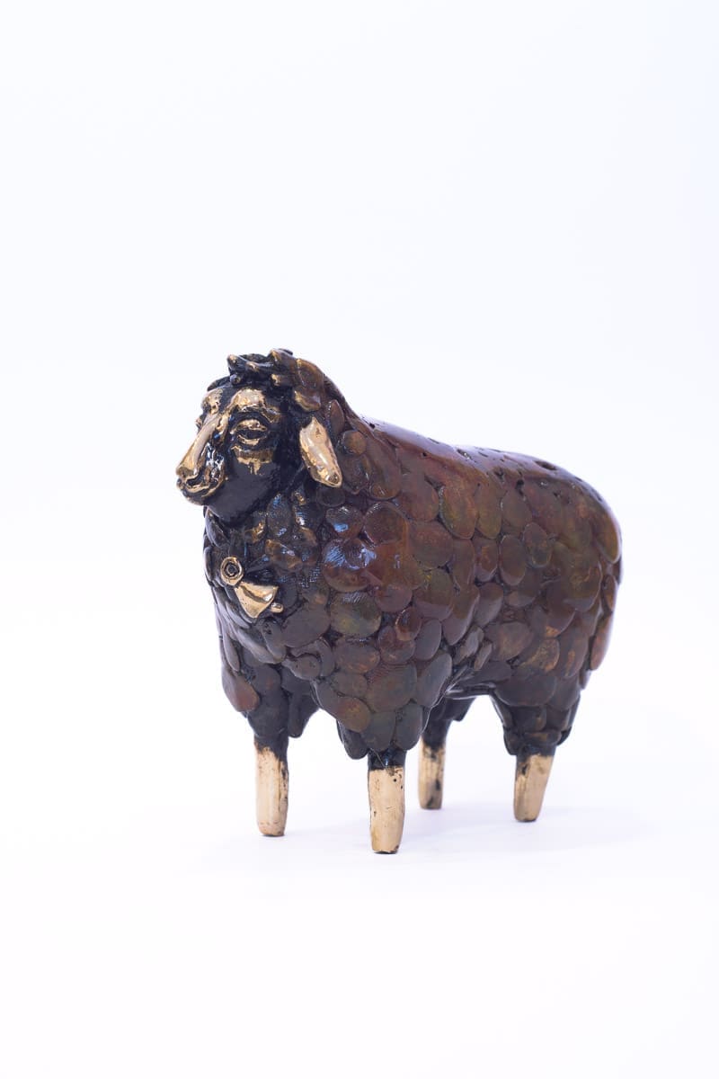 Solid Bronze “Connemara Lucky Sheep (Brown)”