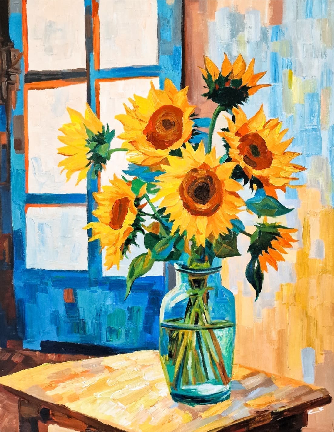 Sunflowers in Vase #1