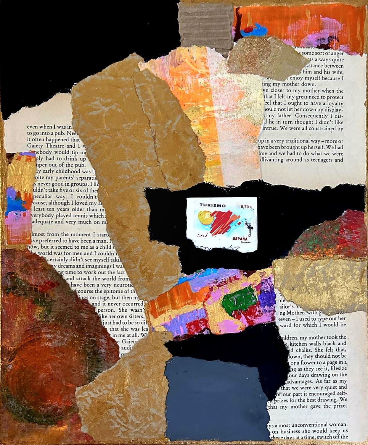 Abstract vintage collage I