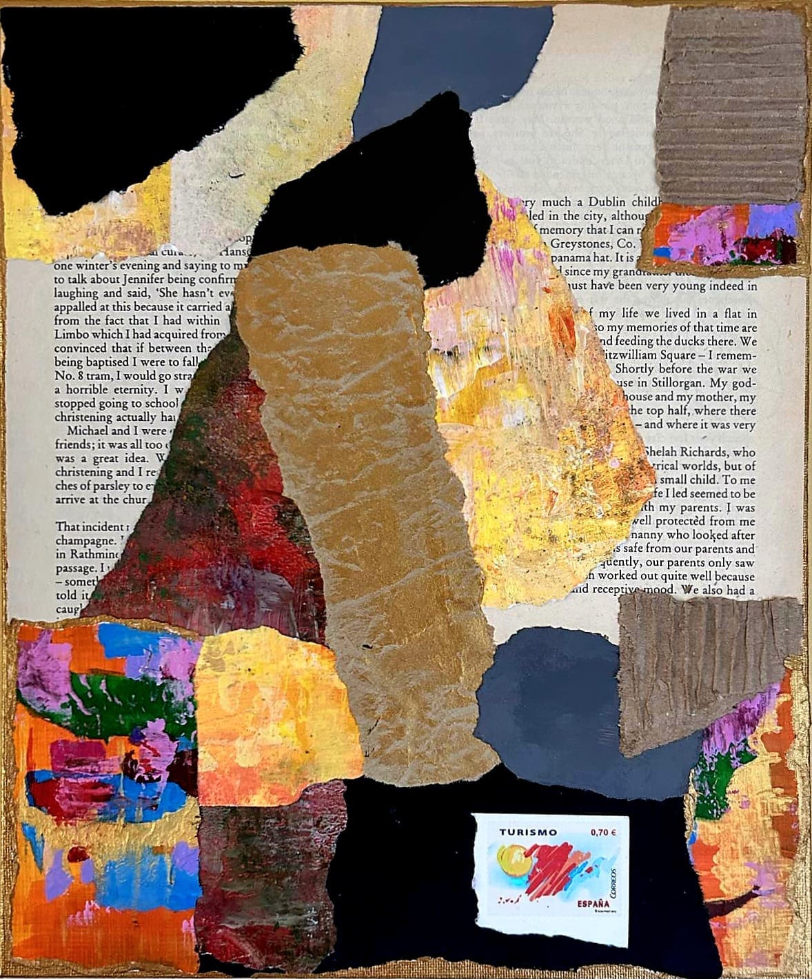 Abstract vintage collage II