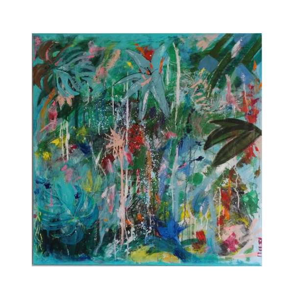 Tropical Botanical - Large Painting 80cm SUMMER SALE