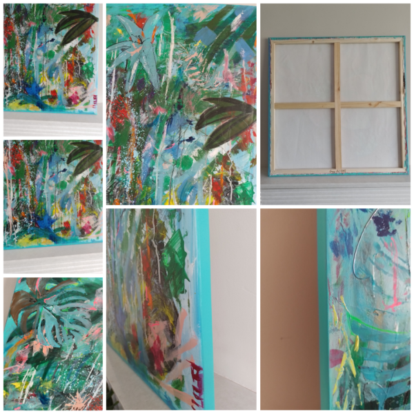 Tropical Botanical - Large Painting 80cm SUMMER SALE - Image 2