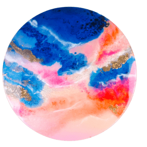 Coral Kaleidoscope, Original Resin Art