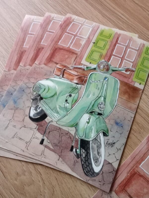 Vespa Art Print - Image 2
