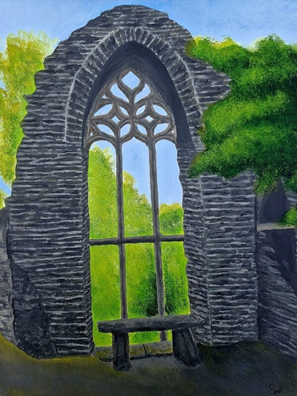 Heywood Window County Laois Acrylic Painting