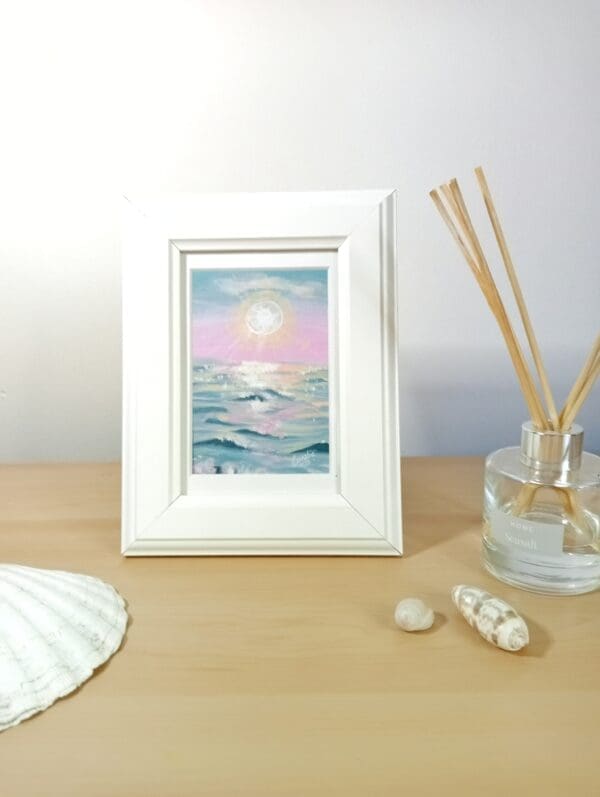 Candy Floss Sunrise framed - Image 2