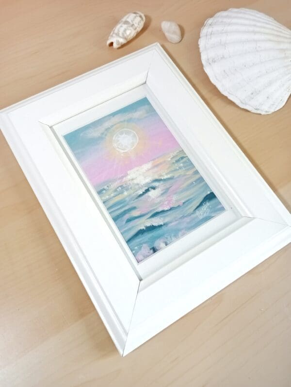 Candy Floss Sunrise framed - Image 3