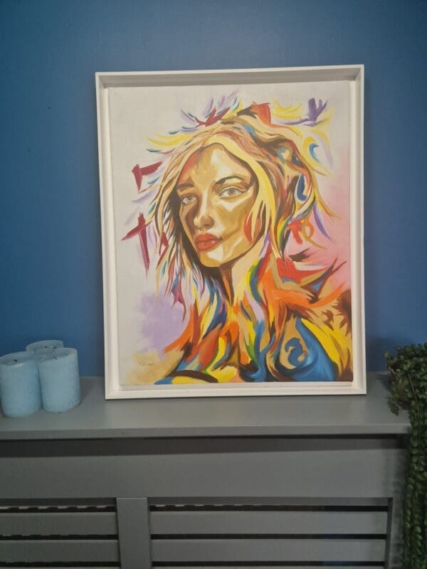 abstract female portrait, contemporary Irish Artmart