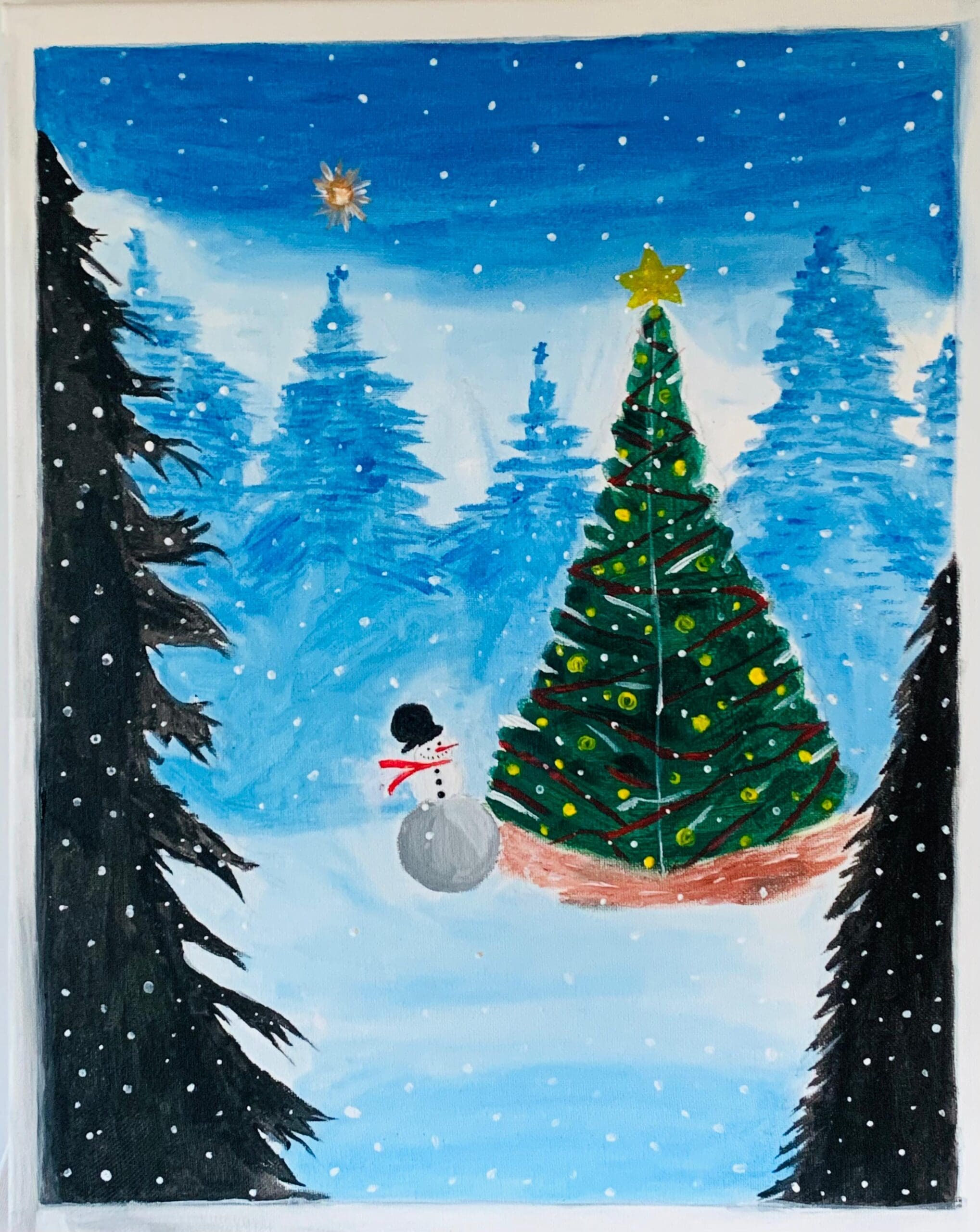 Christmas Tree Painting