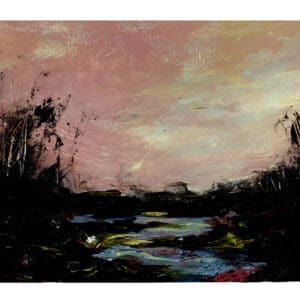 Small Abstract Landscape painting By Suzanne Buckley Irish Artmart