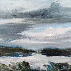 As The Mist Lifts, Bere Island, Painting by Suzanne Buckley