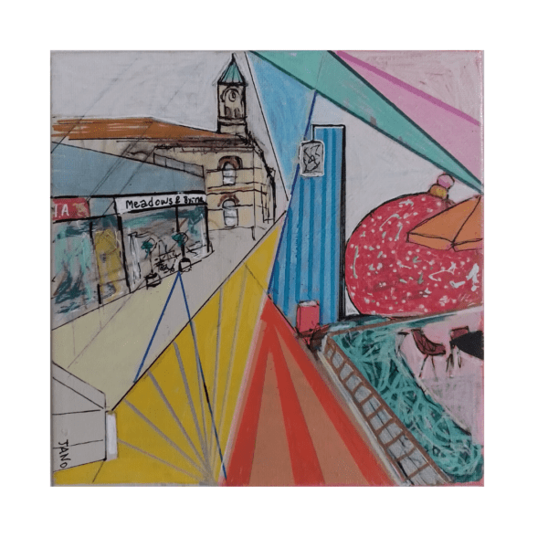 Dun Laoghaire Nov 2024 in Abstract (26cm) FRAMED