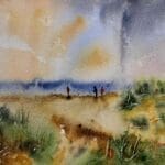 curracloe Wexford watercolour
