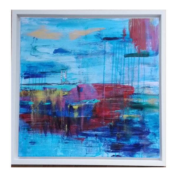 Dublin on My Wall - Poolbeg Chimneys (66cm) FRAMED