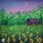 Moon And Daffodils by WR ImperfectArt