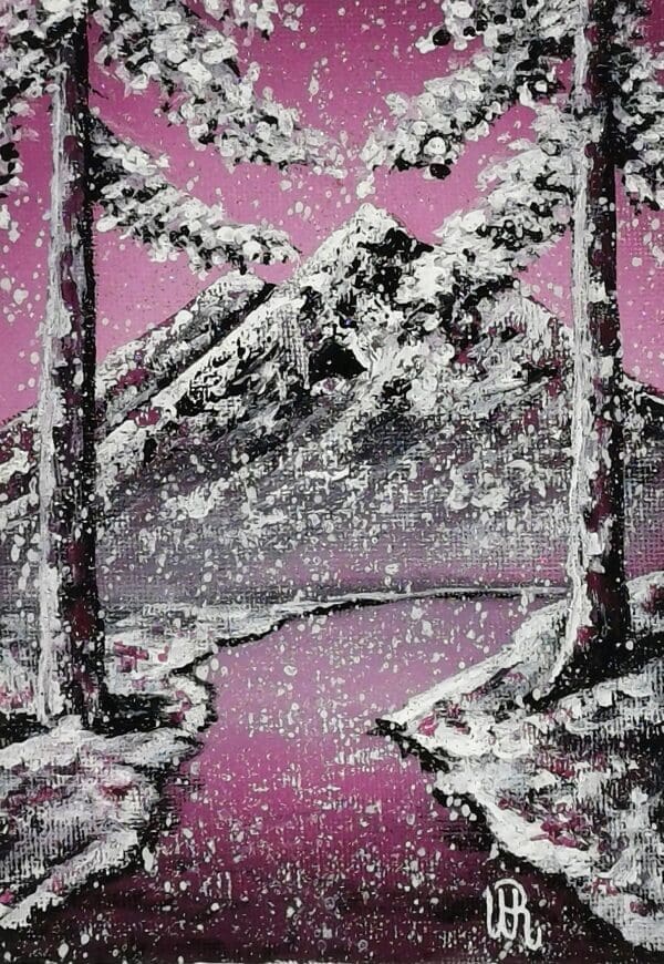 Burgundy Winter by WR ImperfectArt