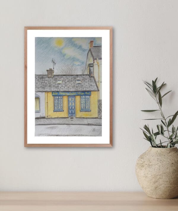 An old Irish building with coloured pencils on paper - Image 5