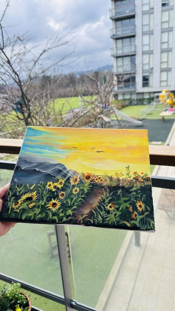 Sunset Path Through Sunflowers - Image 3