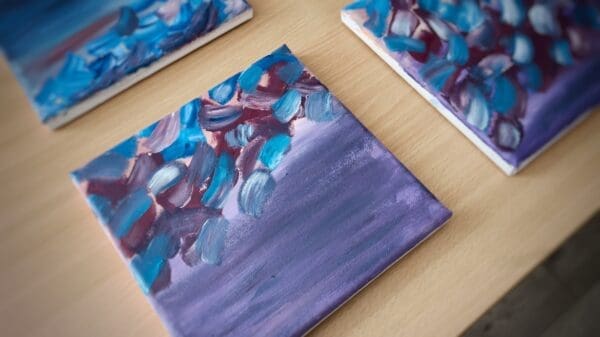 Ephemeral Tides ( 4 square canvas paintings) - Image 2