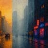 Color Theory in Cityscape painting : Creating Atmosphere