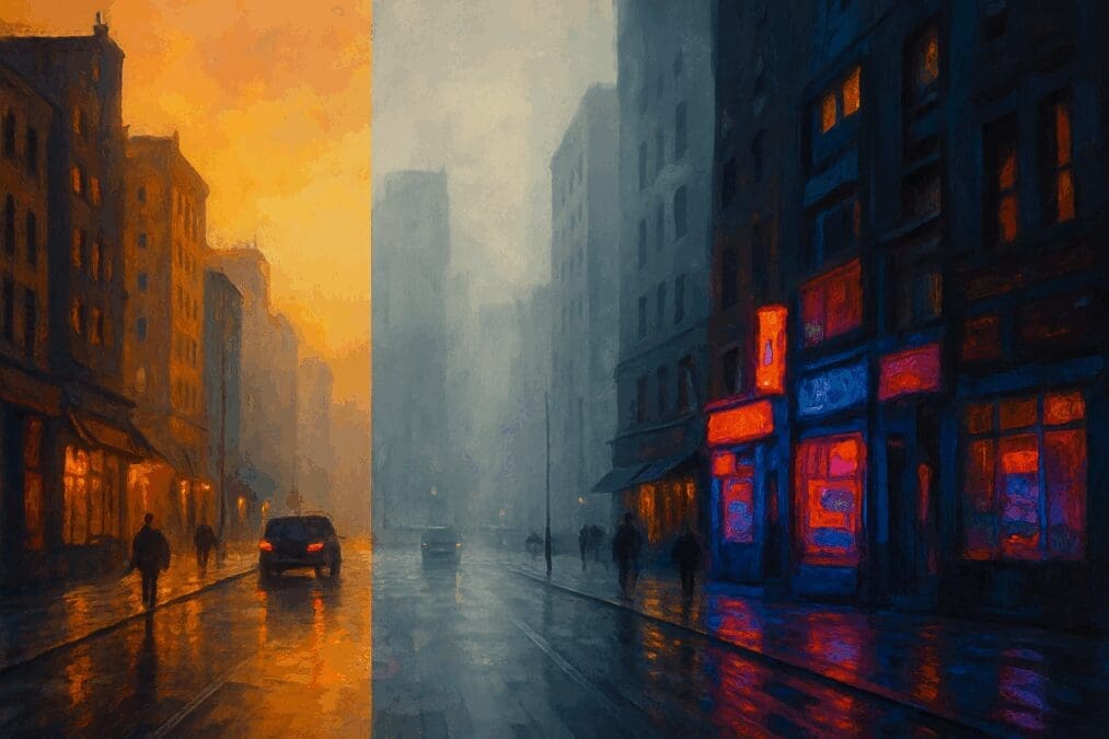 Color Theory in Cityscape painting : Creating Atmosphere