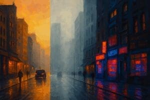 Color Theory in Cityscape painting : Creating Atmosphere