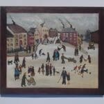 STREET SCENE (In the manner of L.S.LOWRY