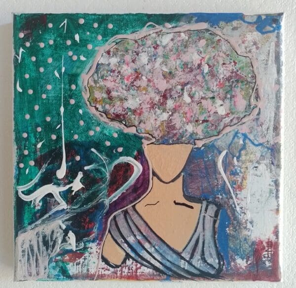 Big Floral Hair Day (26cm) FRAMED - Image 7