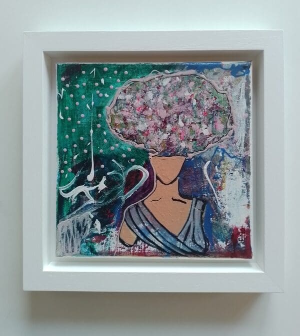 Big Floral Hair Day (26cm) FRAMED - Image 6