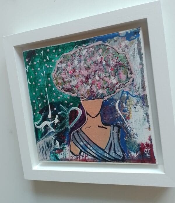 Big Floral Hair Day (26cm) FRAMED - Image 4