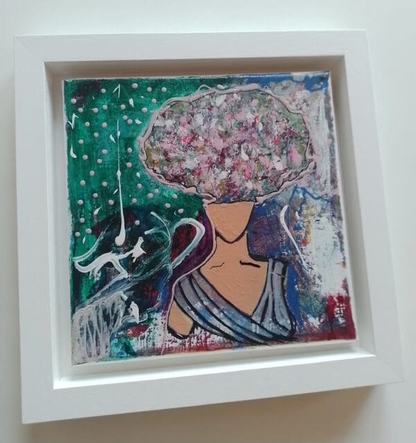 Big Floral Hair Day (26cm) FRAMED - Image 5