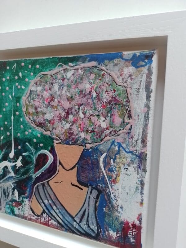 Big Floral Hair Day (26cm) FRAMED - Image 2