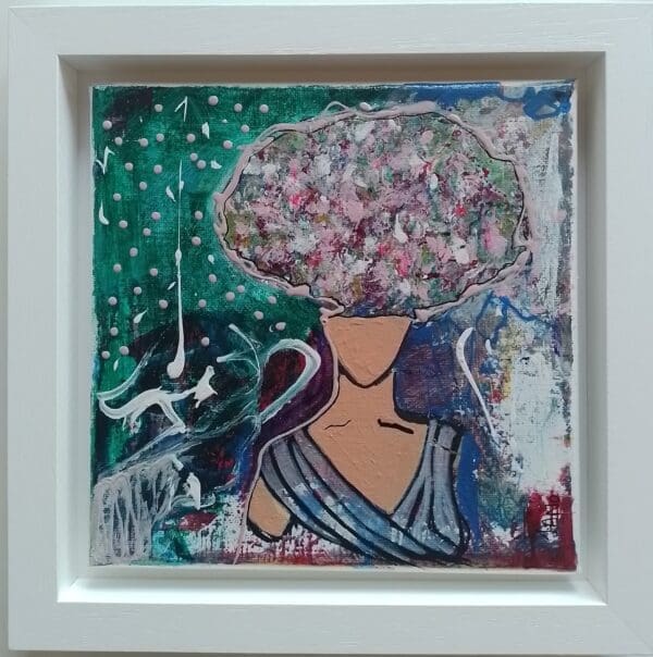 Big Floral Hair Day (26cm) FRAMED