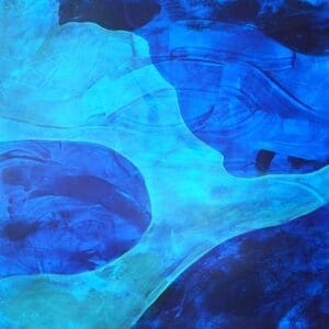 Deep Blue, acrylic on canvas