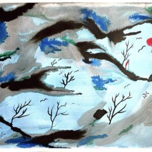 Monk in a Clearing