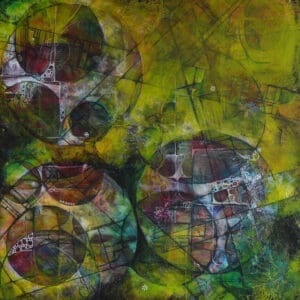 Abstract painting by Siobain O’Brien