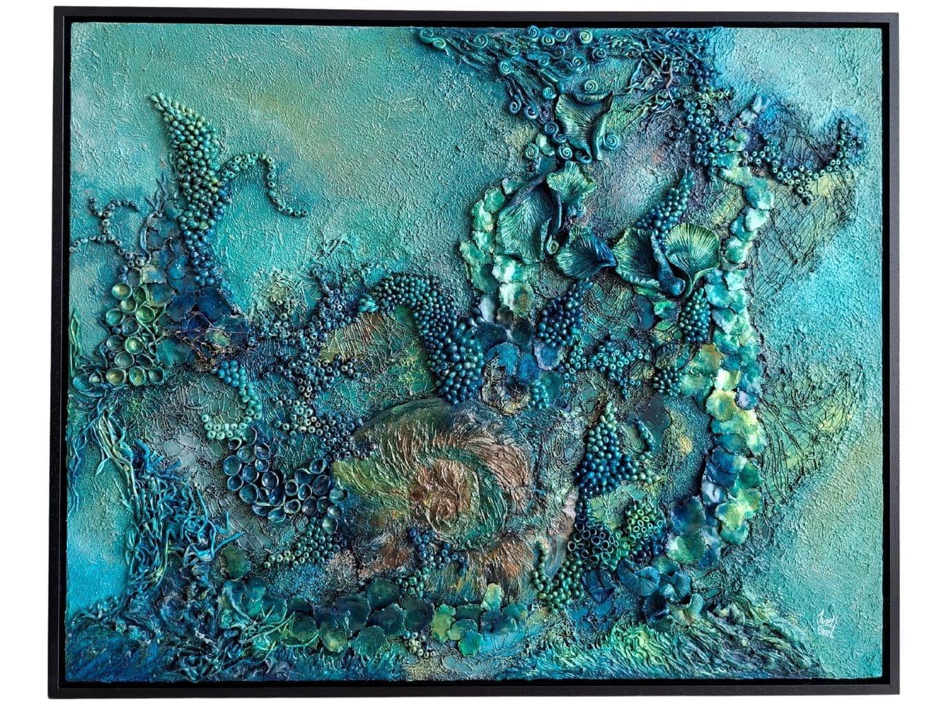 Large mixed media original wall art