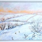 Winter Stillness - Little Rabbits in Snow